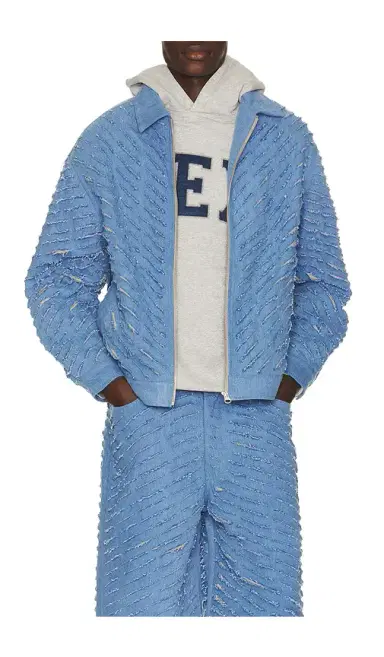 Pas Une Marque Cut Through Denim Jacket | Thumbnail 6