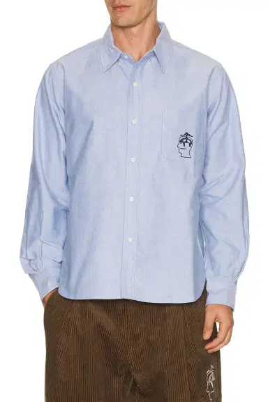 Brain Dead Brooks Brothers California Selvedge Oxford Button Up Shirt | Thumbnail 1 Brain Dead Brooks Brothers California Selvedge Oxford Button Up Shirt | Thumbnail 1