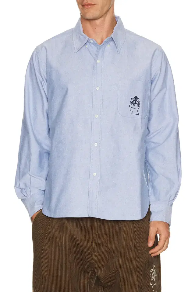 Brain Dead Brooks Brothers California Selvedge Oxford Button Up Shirt