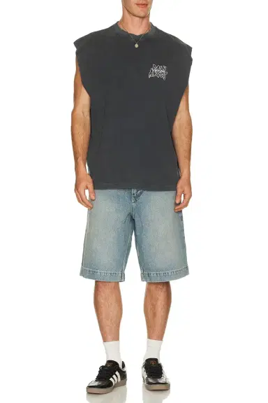Palm Angels Palm Leaf Distressed Tank | Thumbnail 3 Palm Angels Palm Leaf Distressed Tank | Thumbnail 3