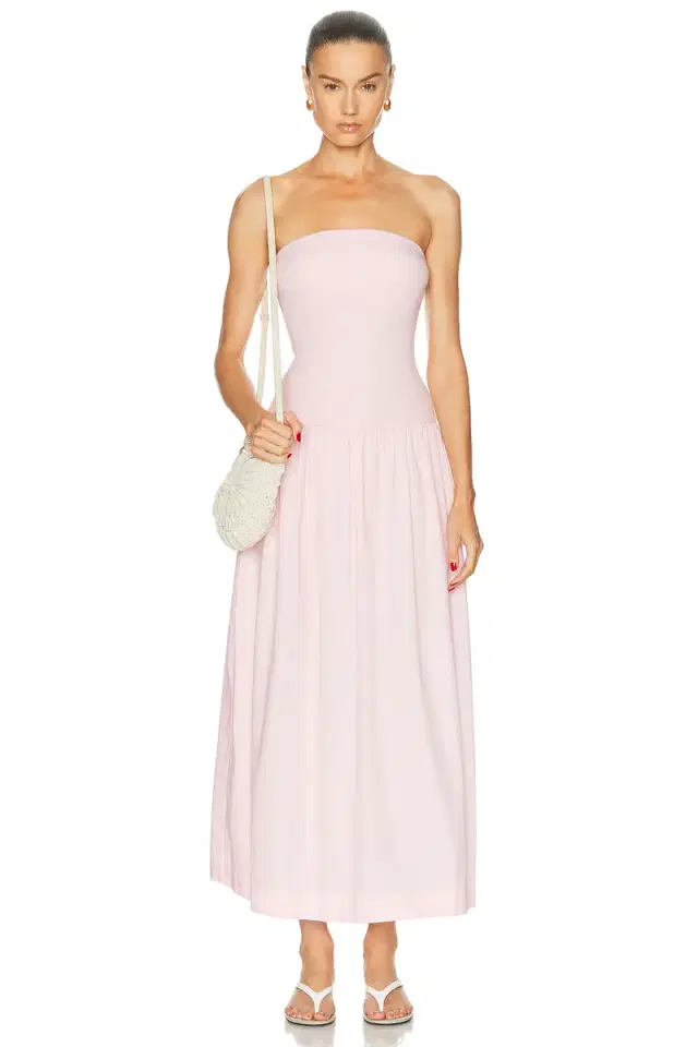 Enza Costa Cotton Bandeau Dress