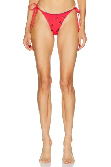 Staud Sisley Side Tie Bikini Bottom | Thumbnail 1 Staud Sisley Side Tie Bikini Bottom | Thumbnail 1