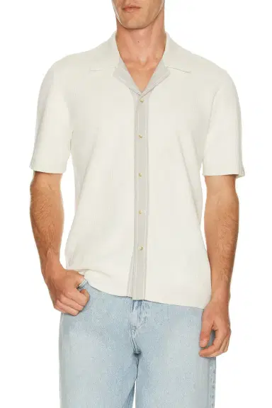 Rag & Bone Blocked Harvey Camp Shirt | Thumbnail 1 Rag & Bone Blocked Harvey Camp Shirt | Thumbnail 1