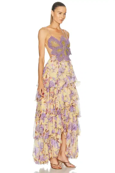 PatBO Peony Butterfly Maxi Dress | Thumbnail 2