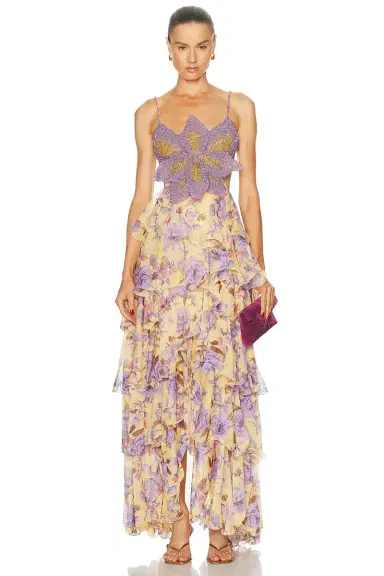 PatBO Peony Butterfly Maxi Dress | Thumbnail 1