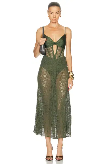 PatBo Sirena Mesh Maxi Dress | Thumbnail 1 PatBo Sirena Mesh Maxi Dress | Thumbnail 1