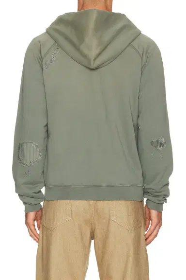 Acne Studios Fupiter Stamp Mending Hoodie | Thumbnail 2