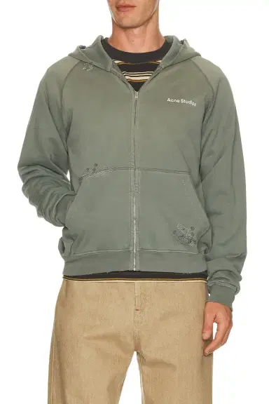 Acne Studios Fupiter Stamp Mending Hoodie | Thumbnail 1