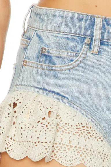 Frame The Crochet Ruffle Short | Thumbnail 6