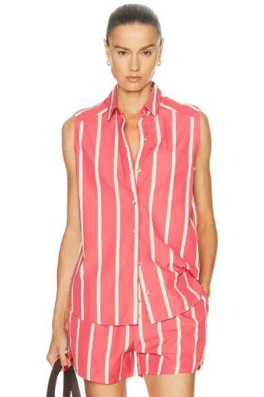 DONNI. The Pop Sleeveless Striped Top | Thumbnail 1