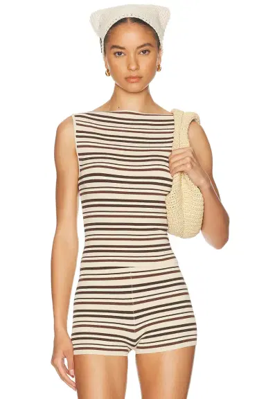 L'Academie Taylar Stripe Tank | Thumbnail 1