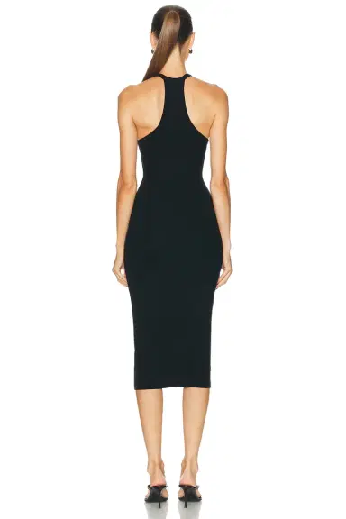 ÉTERNE V Neck Racerback Midi Dress | Thumbnail 3