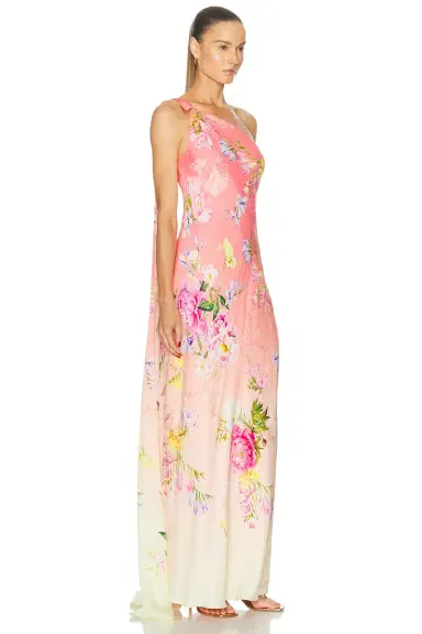 Hemant & Nandita Avya Sash One Shoulder Dress | Thumbnail 2