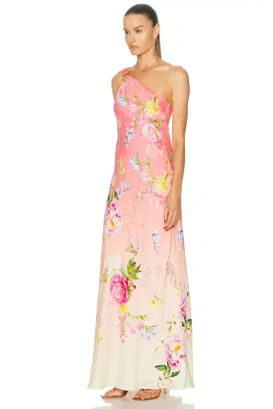 Hemant & Nandita Avya Sash One Shoulder Dress | Thumbnail 3