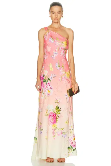 Hemant & Nandita Avya Sash One Shoulder Dress | Thumbnail 1