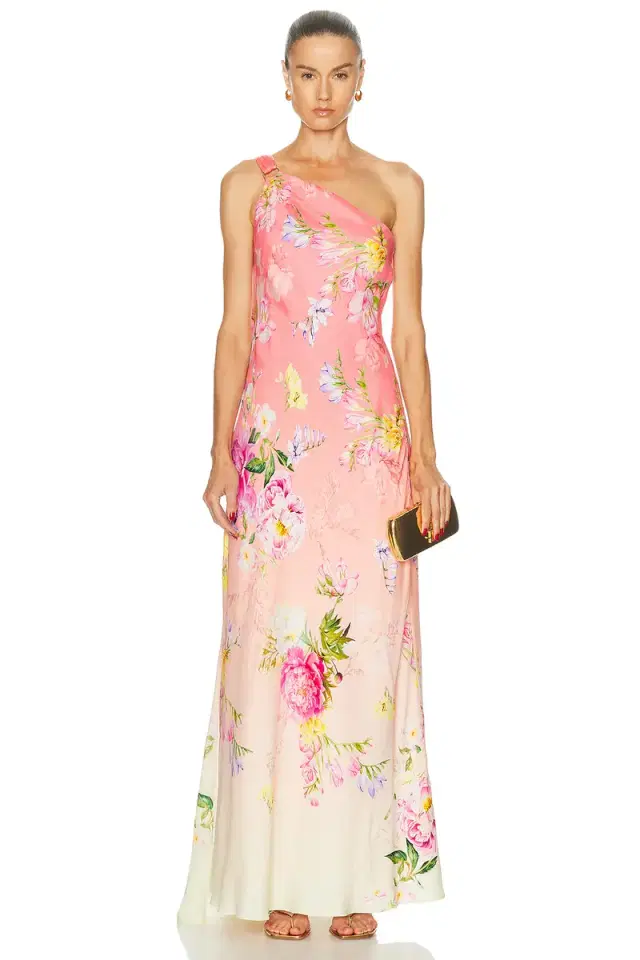 HEMANT AND NANDITA Avya Sash One Shoulder Dress