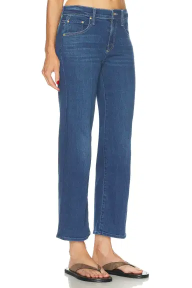 Mother The Mid Rise Rambler Zip Flood Jeans | Thumbnail 2