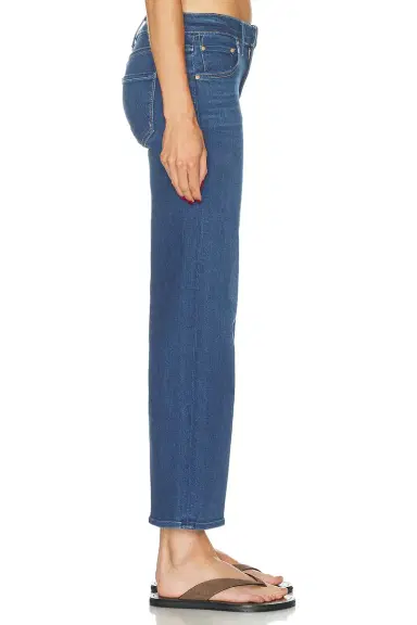 Mother The Mid Rise Rambler Zip Flood Jeans | Thumbnail 3