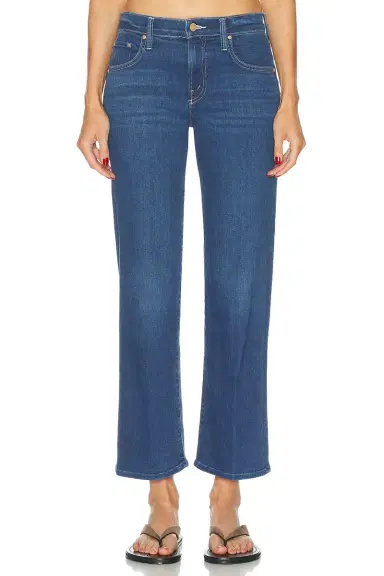 Mother The Mid Rise Rambler Zip Flood Jeans | Thumbnail 1
