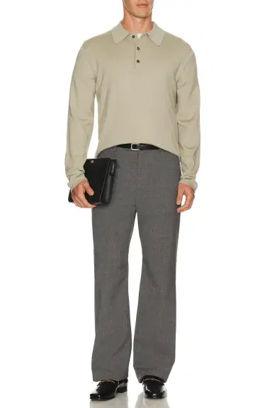 Valentino Vlogo Long Sleeve Polo | Thumbnail 3