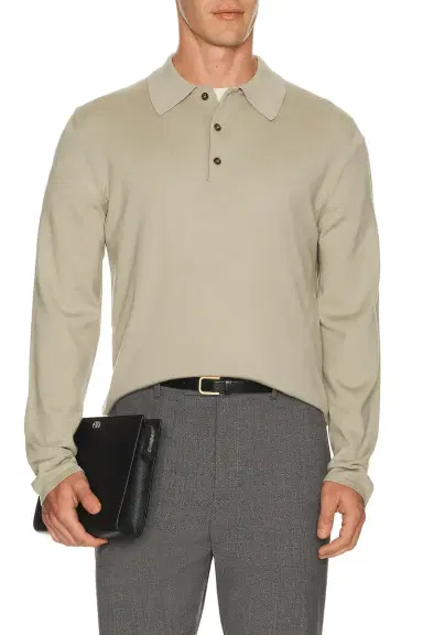 Valentino Vlogo Long Sleeve Polo | Thumbnail 1
