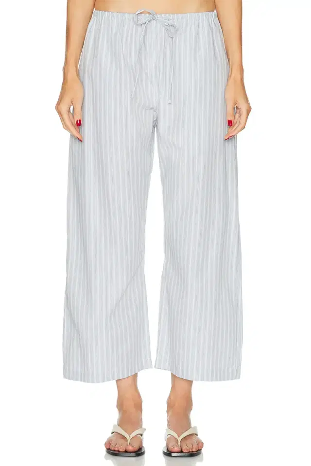 Yoshi Stripe Crop Drawstring Pant