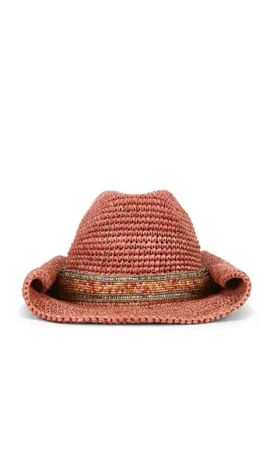 florabella Skyler Crochet Raffia Cowboy Hat | Thumbnail 2