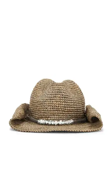 florabella Zahara Crochet Raffia Cowboy Hat | Thumbnail 2 florabella Zahara Crochet Raffia Cowboy Hat | Thumbnail 2
