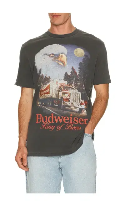 Junk Food Budweiser Semi Tee | Thumbnail 1