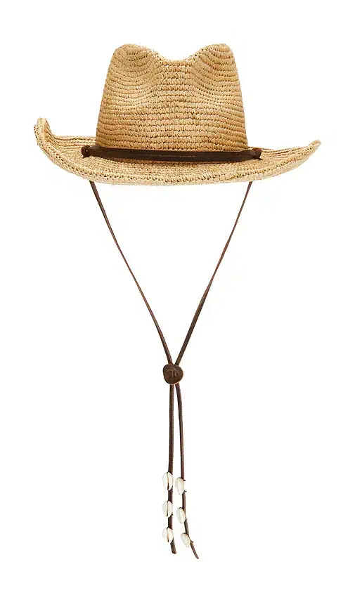Packable Raffia Cowboy Hat