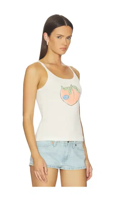 RE/DONE Lace Strap Tank Peachy Keen | Thumbnail 2