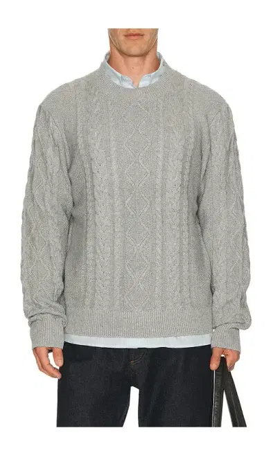 Asher Andre Cable Knit Sweater | Thumbnail 1 Asher Andre Cable Knit Sweater | Thumbnail 1