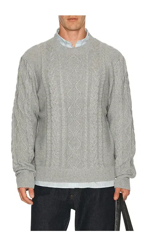 Asher Andre Cable Knit Sweater