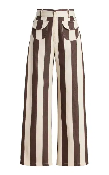 LA VESTE Exclusive Parasol Cotton Straight-Leg Pants | Thumbnail 9 LA VESTE Exclusive Parasol Cotton Straight-Leg Pants | Thumbnail 9