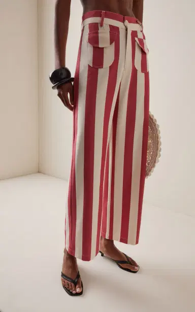 LA VESTE Exclusive Parasol Cotton Straight-Leg Pants | Thumbnail 3