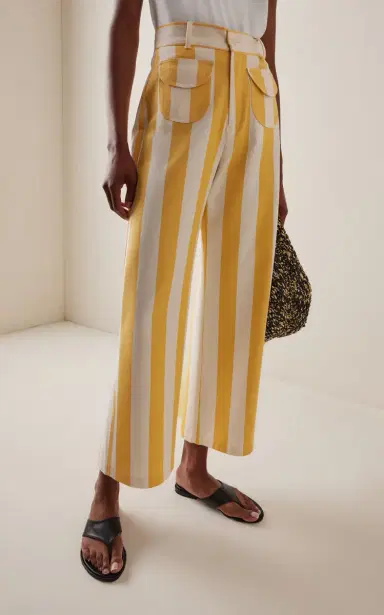 LA VESTE Exclusive Parasol Cotton Straight-Leg Pants | Thumbnail 3