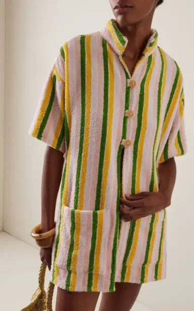 LA VESTE Exclusive Ship Wheel Striped Cotton Shirt | Thumbnail 2