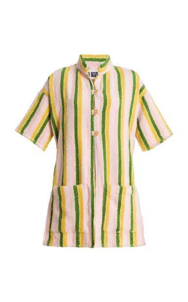 LA VESTE Exclusive Ship Wheel Striped Cotton Shirt | Thumbnail 8