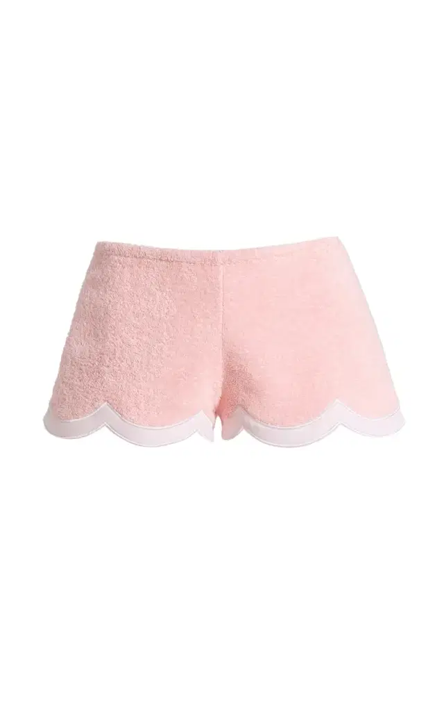 LA VESTE Exclusive Waves Cotton Mini Shorts