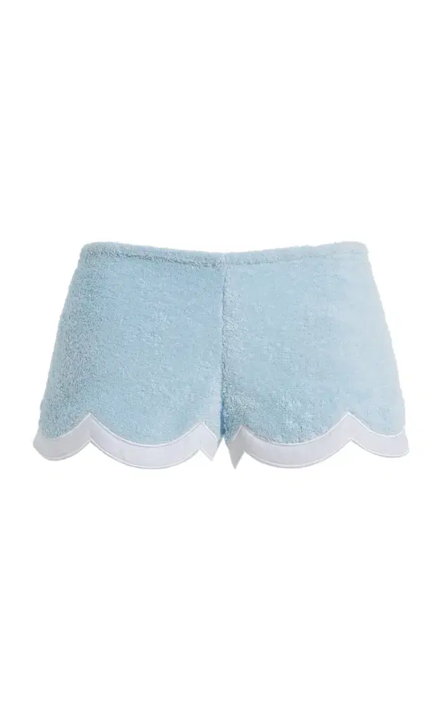 LA VESTE Exclusive Waves Cotton Mini Shorts