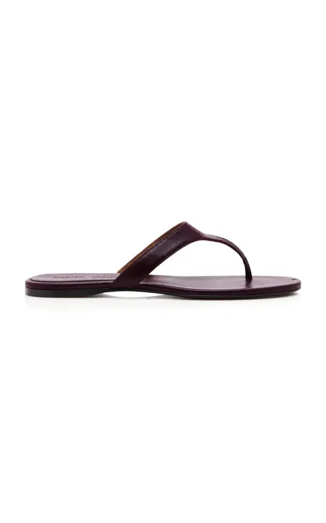 Khaite Archer Leather Thong Sandals
