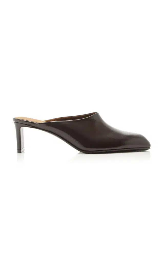 Khaite Colt Leather Mules