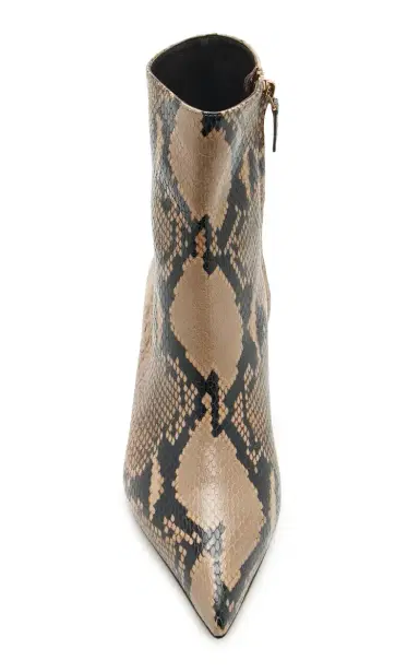 Khaite Bella Python-Embossed Leather Ankle Boots | Thumbnail 4 Khaite Bella Python-Embossed Leather Ankle Boots | Thumbnail 4