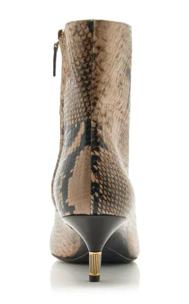 Khaite Bella Python-Embossed Leather Ankle Boots | Thumbnail 6 Khaite Bella Python-Embossed Leather Ankle Boots | Thumbnail 6