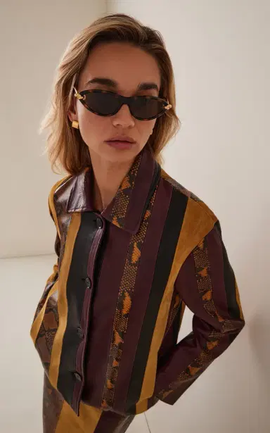 Bottega Veneta Cat-Eye Acetate Sunglasses | Thumbnail 2 Bottega Veneta Cat-Eye Acetate Sunglasses | Thumbnail 2