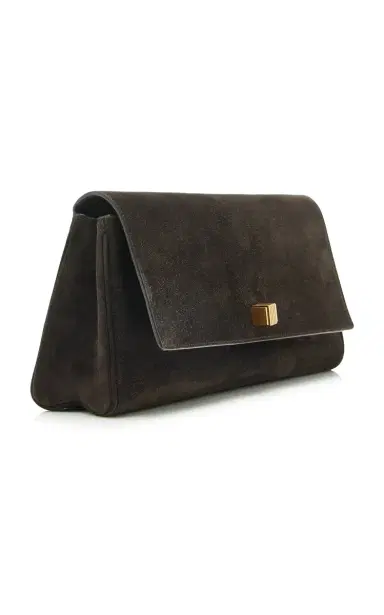 Khaite Audrey Suede Clutch | Thumbnail 4 Khaite Audrey Suede Clutch | Thumbnail 4