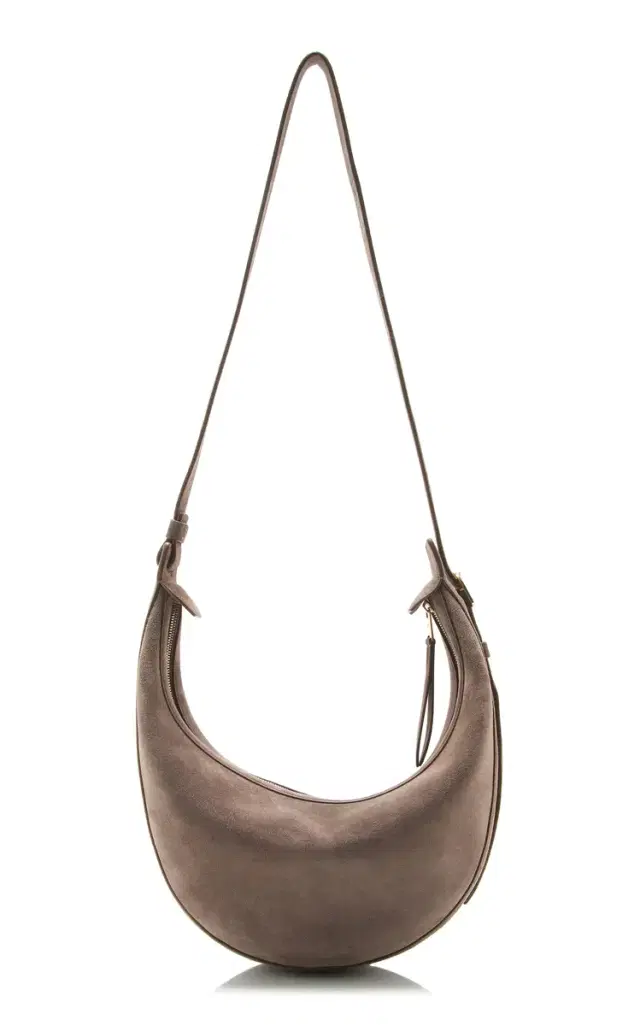 Khaite Augustina Small Suede Crossbody Bag