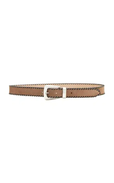 Khaite Benny Whipstitch Suede Belt | Thumbnail 1 Khaite Benny Whipstitch Suede Belt | Thumbnail 1