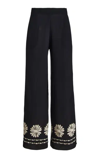 Cala de la Cruz Toya Printed Crepe Wide-Leg Pants | Thumbnail 8