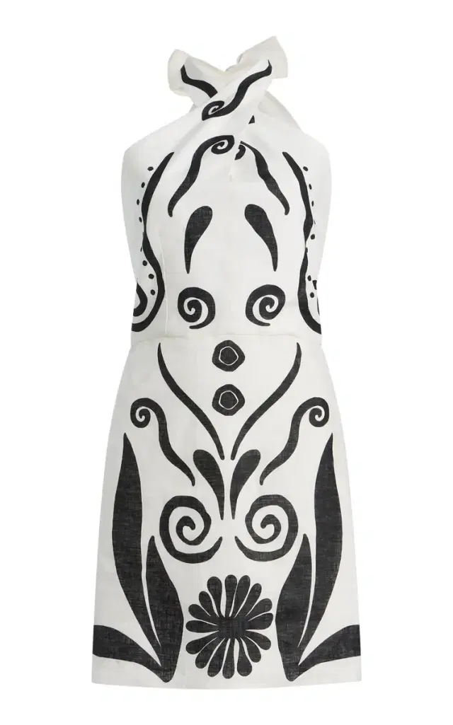Exclusive Veneta Linen Mini Dress